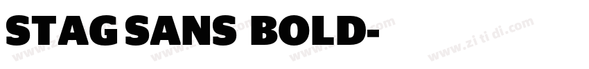 STAG SANS  BOLD字体转换